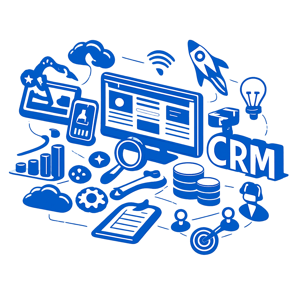Digital Transformation Website CRM Graphic