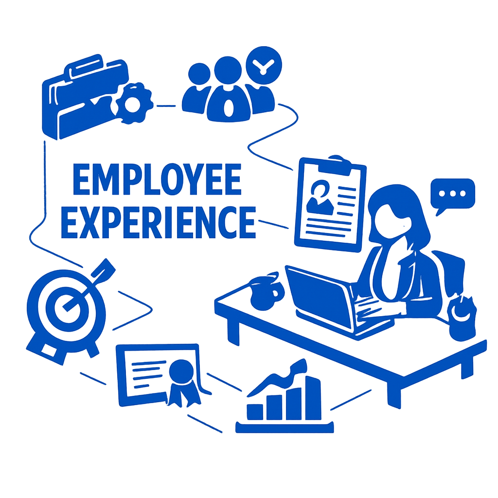 HR Woman Employee Experience Isometric Graphics